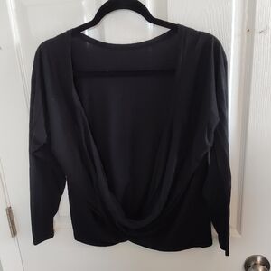 Fabletics Black open back Top